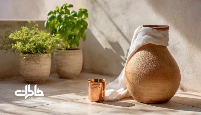 کوزه و لیوان مسی آب در زندگی امروزی، مجله خاطرات