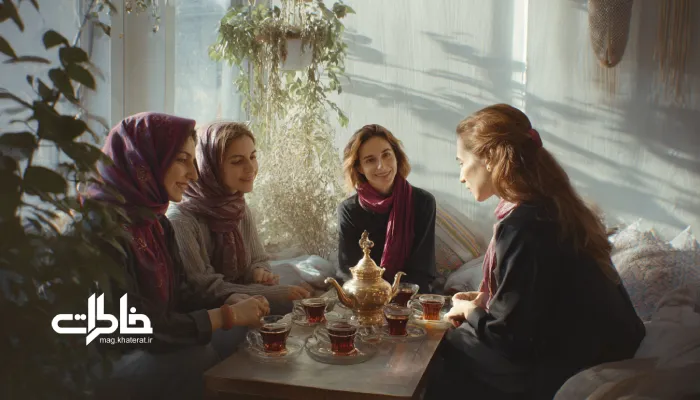 چای‌خانه‌ها در فرهنگ ایرانی؛ دورهمی صمیمی با سماور و استکان کمر باریک.مجله خاطرات