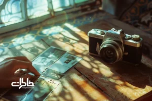 دوربین آنالوگ و فیلم 35 میلی‌متری روی میز چوبی؛ عکاسی با نگاتیو و نوستالژی در حافظه جمعی ایرانی