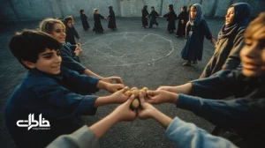 بازی گردو در زنگ تفریح مدرسه؛ حلقه بچه‌ها، دایره گچی و لحظه شکستن گردو در حیاط مدرسه دهه ۶۰ و ۷۰