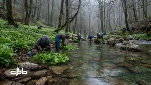 بهار در کوهپایه‌ها با چیدن والک کنار رودخانه، برگ‌های تازهٔ بلوط و سنگ‌های خیس؛ روایت حسی از بوی خاک نم‌خورده و صدای آب در طبیعت ایران.مجله خاطرات