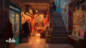 اتاق نوجوان دهه ۷۰ ایران با پوسترهای رنگی، کیف مدرسه برچسب‌دار و ویترین پاساژ با مانتوهای روشن؛ روایت انفجار رنگ‌ها و شکل‌گیری سلیقه بصری