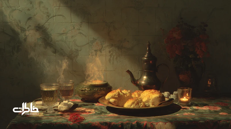 آشپزخانه ایرانی با سماور و چای شیرینِ آشتی؛ نمادی از ترس، خشم و امید در گفتوگوی اجتماعی و صمیمیت محله