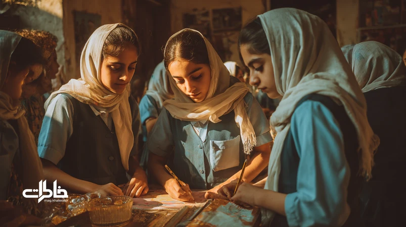 صحنهای نوستالژیک از فارغالتحصیلی در ایران؛ زنگ آخر، دستنوشته روی لباس مدرسه و چای شیرین خانگی؛ ردای پایان و آغاز.