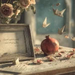 تصویر مفهومی از عشق‌هایی که در دل ماندند؛ قاب عکس نوستالژیک، نامه با عبارت «بماند به یادگار» و نور عصرگاهی برای القای تمرین رها کردن و تبدیل خاطره به یادگار.