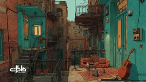 خواننده محله در کوچه‌ای نوستالژیک ایران، با رادیوی کافه و جمع همسایه‌ها؛ نغمه‌های کوچه و موسیقی مردمی در خاطرات جمعی.