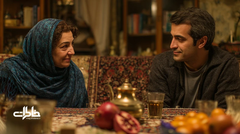 تصویری از دورهمی ایرانی با چای و سماور که در آن حرف سیاسی با احترام به گفتوگو تبدیل میشود؛ نماد دورهمی بدون دعوا و مذاکره نرم.