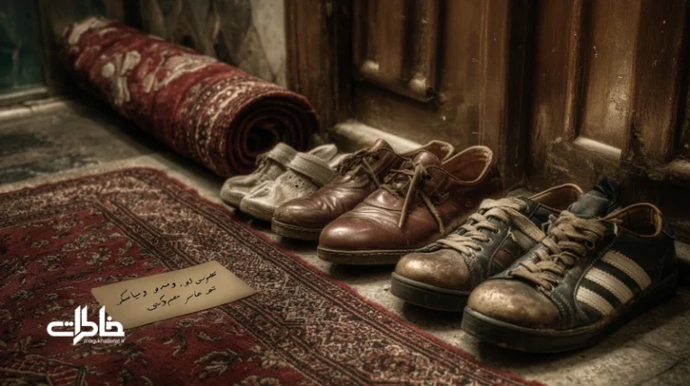 ورودی خانه ایرانی با ردیف کفشها؛ از کفش ملی تا کفش مدرسه و اسنیکر مینیمال، نماد ردپای خاطره و آیین کفش دمدرب.