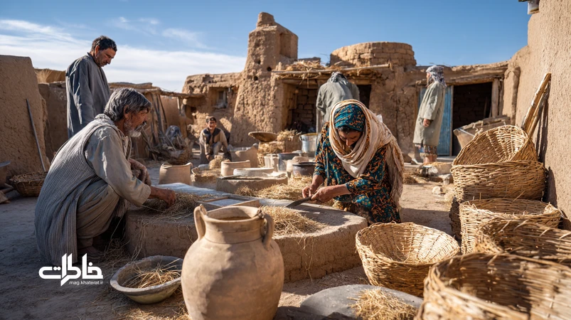 آیین خرمنکوبی در گرمای تیر با لایههای خاک طلایی، داسهای براق، همکاری نسلها و ریتم آواز کار در روستای ایران..مجله خاطرات