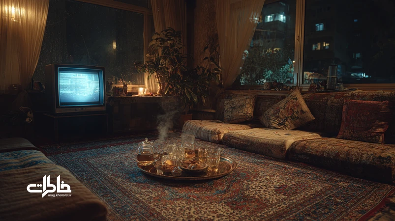 شب پخش سریال در خانه ایرانی با چای و دورهمی خانوادگی؛ بازآفرینی خاطرات تلویزیون و سکوت محله