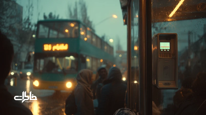 تصویر نوستالژیک از تحول اتوبوس‌رانی شهری در ایران؛ از دوطبقه‌های قدیم تا BRT امروز با ایستگاه‌های شهری، بلیت کاغذی و مسافران صبحگاهی.مجله خاطرات