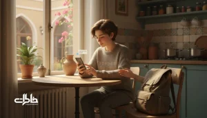 فرد ایرانی در خانه در حال غلبه بر شرم و ترس از مزاحم شدن و آمادهٔ کمک خواستن