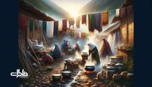 صبح عید قربان در روستاهای شمال ایران با قابلمه بخارآلود، پارچه‌های تمیز و تقسیم غذا؛ نمادی از آیین قربان و حافظه جمعی