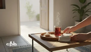 مقایسه عادت و آیین در زندگی روزمره ایرانی با تصویر چای و لحظه آستانه برای ساخت امنیت و خاطره‌سازی