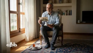 مرد ایرانی در خانه‌ای گرم و نوستالژیک با چای و عکس خانوادگی؛ روایت احساسی درباره معنی و حس اسم نادر