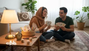 گوشه بازی در خانه ایرانی با کارت های سوال و تاس برای روتین های بازی محور و بازی های کوتاه جهت سبک شدن ذهن و نزدیک تر شدن رابطه.مجله خاطرات