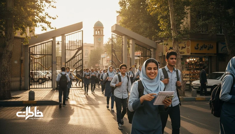 دانش‌آموزان ایرانی در روز طلایی مدرسه با کیف سبک از درِ مدرسه خارج می‌شوند؛ روایت روز برنامه سبک و چهارشنبه زودتر