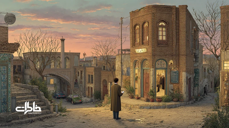 نویسندهای که پس از سالها به شهر و محله کودکی خود بازگشته و در میدان محلی، میان خانههای قدیمی و سینمای تعطیلشده، نقش مکان در شکلگیری روایت و خاطره را بازخوانی میکند.