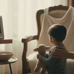 کودکی در خانه ایرانی که نخستین سوگ و فهم نبودن را تجربه می کند؛ تصویر نمادین از کودک درون و ترمیم سوگ