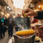 مراسم کوچک بلال خوری در بازار با نمک و لیمو و دود منقل؛ لحظه ای حسی و خاطره ساز در فضای عمومی ایران