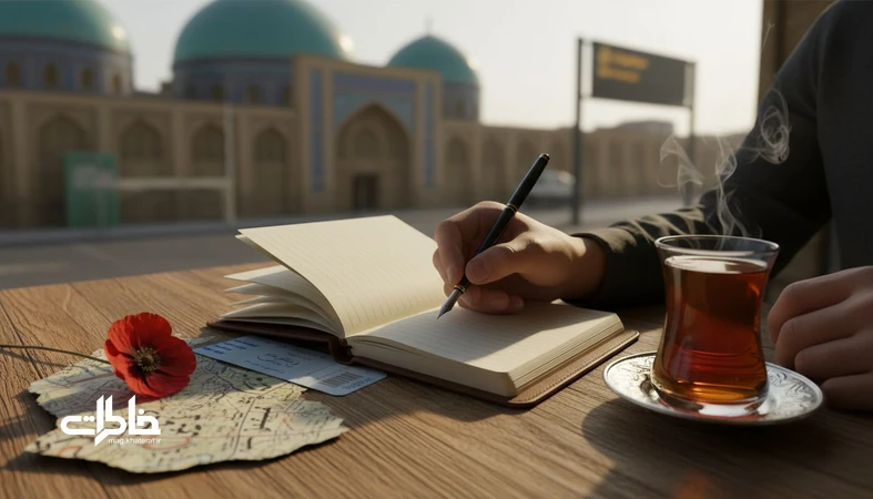 دفترچه سفر و دست نویس برای ثبت خاطره ها قبل از فراموشی در سفر_مجله خاطرات
