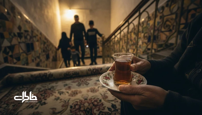 لیوان چای سرد مادربزرگ در راه پله تاریک یک آپارتمان تهران در زمان آژیر قرمز؛ روایت حافظه و زندگی روزمره
